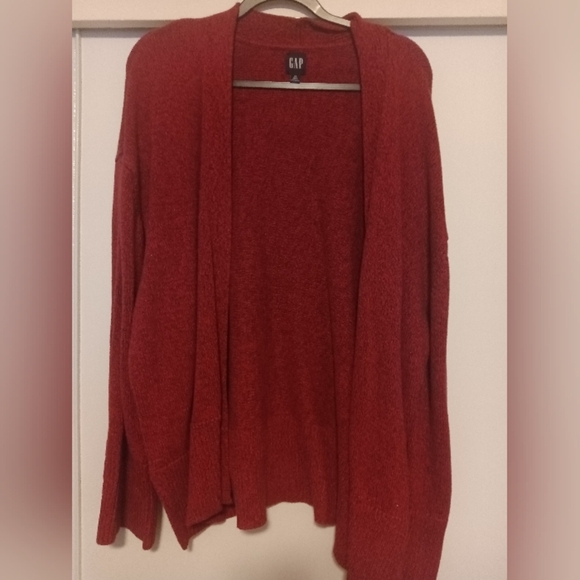 GAP Thick Raspberry Open Cardigan - Picture 1 of 3